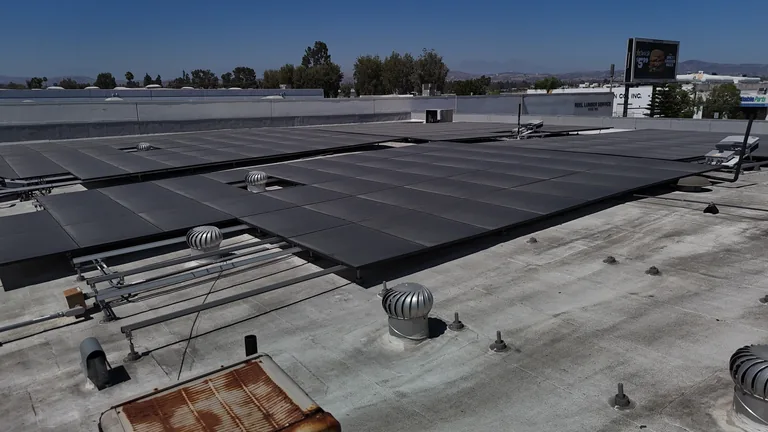 Commercial solar rooftop install
